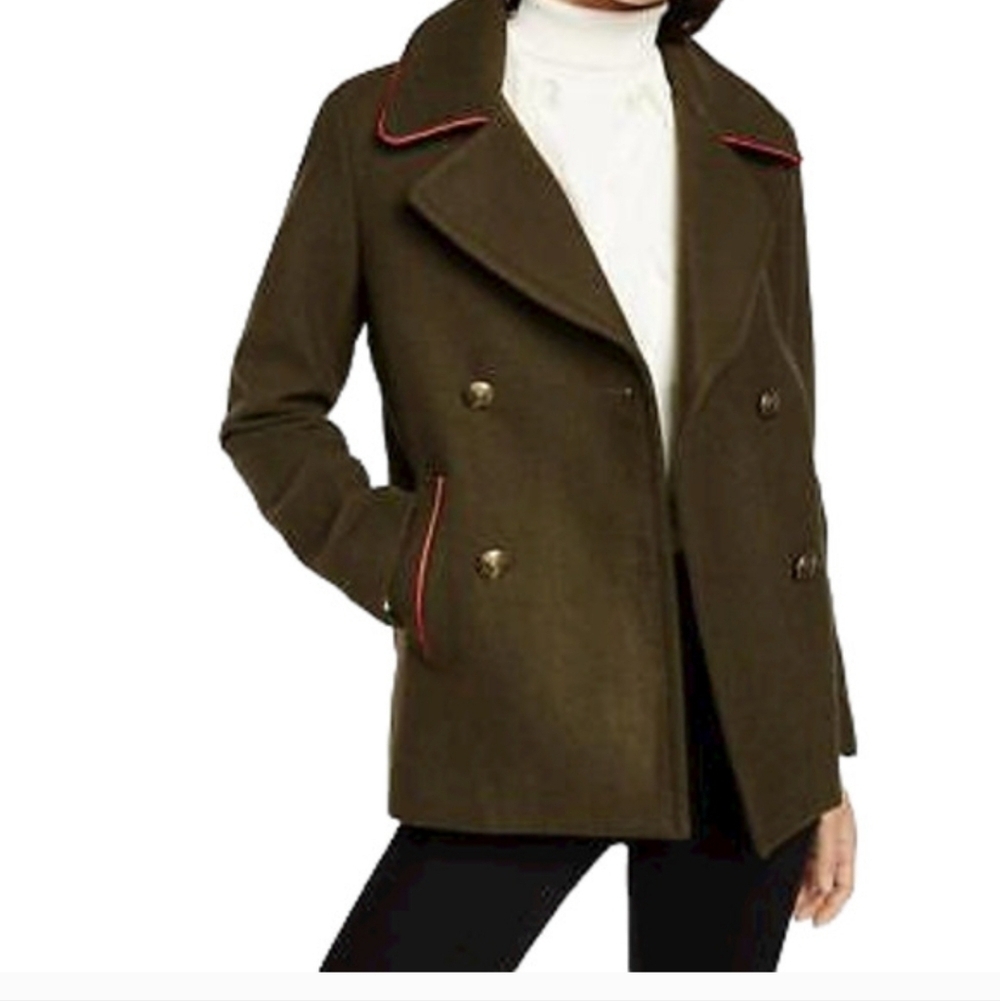 Express Olive Green Double-Breasted Woman's Sz M